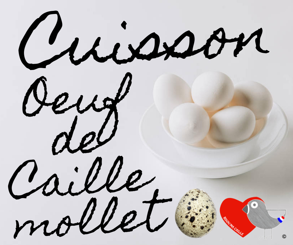 Cuisson Oeuf de Caille mollet – Bisou ma Caille©