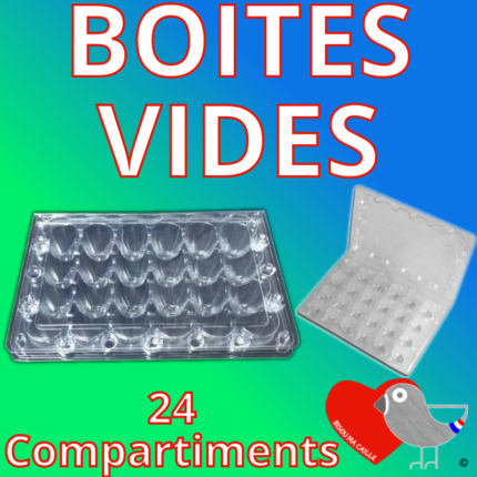 Boites Vides 24 Compartiments BMC - Lot de 100